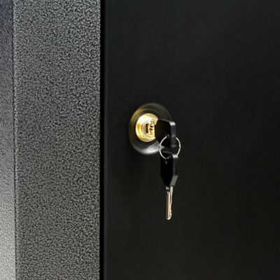 Image showing 7 th Stack-On 10 Gun Key Lock Welded-Steel Security Gun Cabinet Hammer Granite