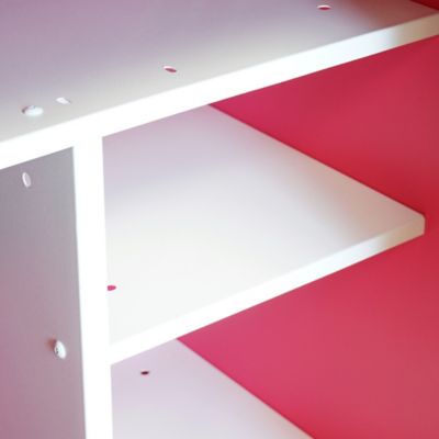 Image showing  18 Gun Key Lock Welded-Steel Security Gun Cabinet with Beveled Edge, Pink