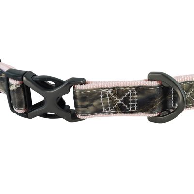 Image showing  Adjustable Ribbon Overlay Dog Collar - Pink