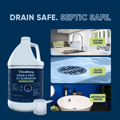 Image showing  Drain and Fruit Fly Eliminator, 1 gal., 3x Fly Finder Stickers