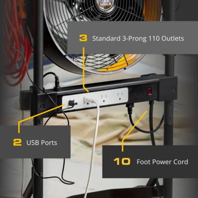 Image showing  The Mule Mobile Workshop Fan and Light