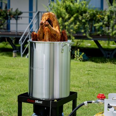 Image showing  Outdoor Propane 30 Qt. Turkey Fryer Set with Oil Bags and Burner