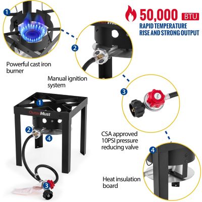 Image showing  Outdoor Propane 30 Qt. Turkey Fryer Set with Oil Bags and Burner