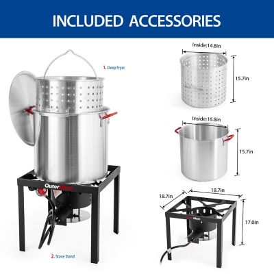 Image showing 5 th OuterMust Outdoor 60 QT Seafood Boiling Kit