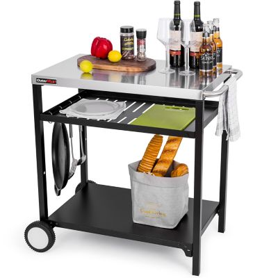 OuterMust Outdoor Grill Table Cart Dining Table