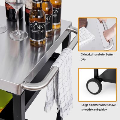 Image showing  Outdoor Grill Table Cart Dining Table