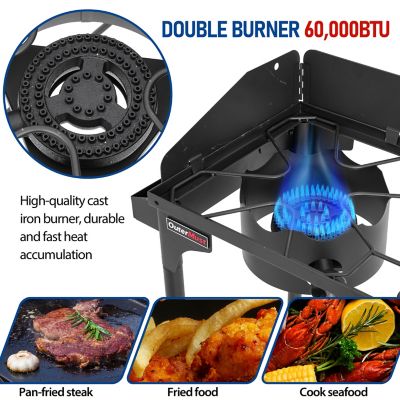 Image showing 5 th OuterMust Outdoor Double Propane Side Burner