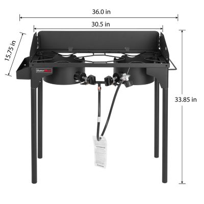 Image showing 8 th OuterMust Outdoor Double Propane Side Burner