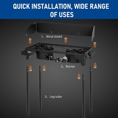 Image showing 9 th OuterMust Outdoor Double Propane Side Burner