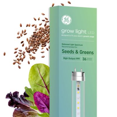 GE 18W LED Seeds & Greens Grow T8