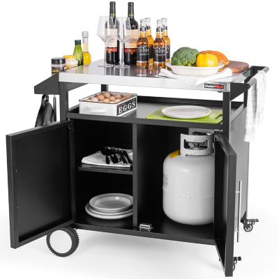 OuterMust Outdoor Grill Cart Cabinet