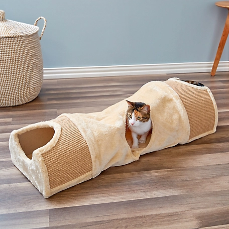 Two by Two Cameo Scratching Tunnel Cat Furniture, 42 in.