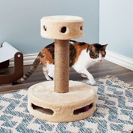 Two by Two Cashew Scratching Post Cat Furniture, 19 in.