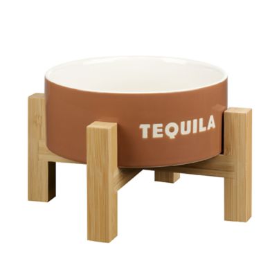 MuttNation Fueled by Miranda Lambert Tequila Elevated Pet Bowl with Stand