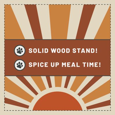 Image showing  Tequila Elevated Pet Bowl with Stand