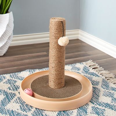 Image showing  Pecan Scratching Post Cat Furniture, 15.5 in.