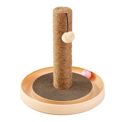 Image showing  Pecan Scratching Post Cat Furniture, 15.5 in.