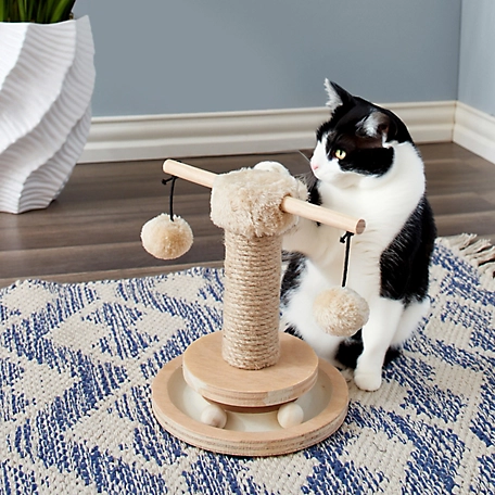 Two by Two Chestnut Scratching Post Cat Furniture, 9.5 in.
