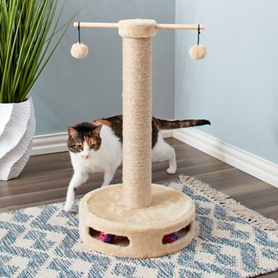Two by Two Coconut Scratching Post Cat Furniture, 26 in.
