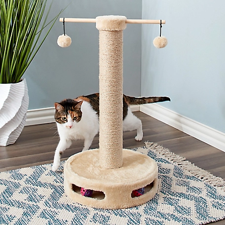 Two by Two Coconut Scratching Post Cat Furniture, 26 in.