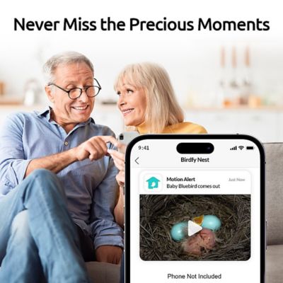 Image showing  3.3 lb. Bird House with Camera, Identify Bird Nesting and Hatching with Automatic Notification, AI Lifetime Free