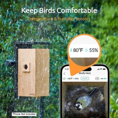 Image showing  3.3 lb. Bird House with Camera, Identify Bird Nesting and Hatching with Automatic Notification, AI Lifetime Free