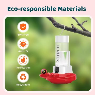 Image showing 5 th Birdfy The Ultimate Smart Bird Feeder: Effortless Sun-Powered Operation, Easy-Clean Design & Automatic Bird Tracking