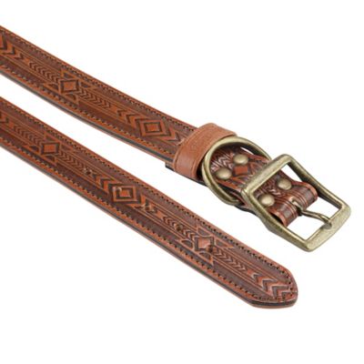 MuttNation Fueled by Miranda Lambert Tooled Leather Dog Collar