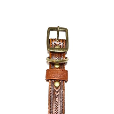 Image showing  Tooled Leather Dog Collar