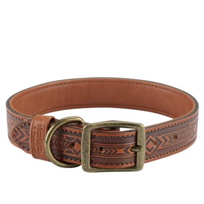 Image showing  Tooled Leather Dog Collar