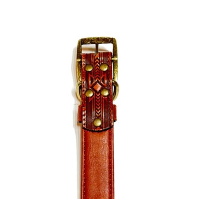 Image showing  Tooled Leather Dog Collar