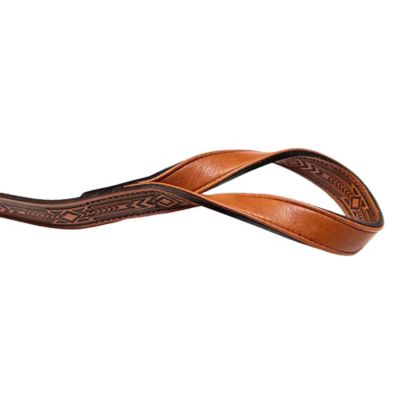 Image showing  Tooled Leather Dog Leash, 5 ft.