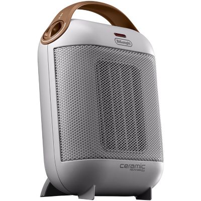 DeLonghi Capsule Compact Ceramic Heater in White