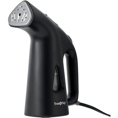 True & Tidy Portable Vertical Fabric Steamer for Home and Travel, Black