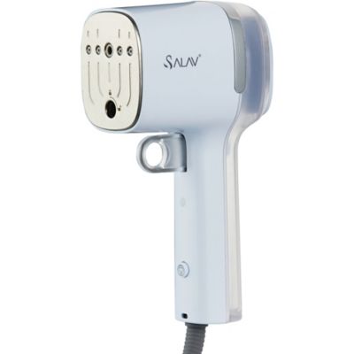 SALAV Quicksteam Travel Garment Steamer with 10 Second Heating Time and Brush Creaser Attachment in Peri