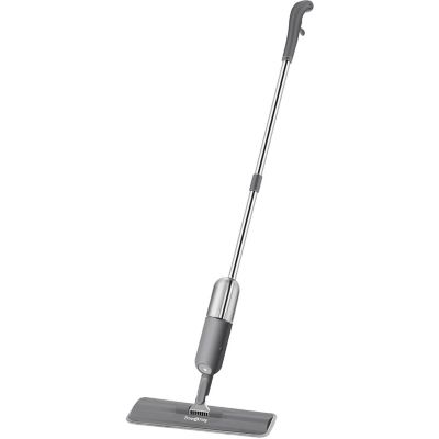 True & Tidy Spray Mop with 360 Degree Swivel Mop Head, Removable Water Tank, and 1 Microfiber Mop Pad, Gray