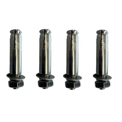 Image showing  3 in. x 3 in. x 1-1/3 ft. Black Metal Bottom Squared Post Holder for Installation Above Concrete EP Fence