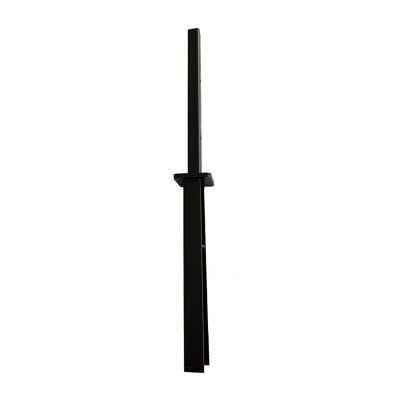Image showing  3 in. x 3 in. x 2-2/3 ft. Black Metal Pronged Post Holder for Dig-In Installation EP Fence