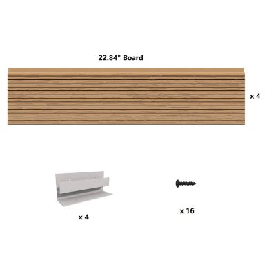 Image showing  All-Weather Square Mocha Composite Raised Garden Bed 24 in. x 24 in. x 6 in.