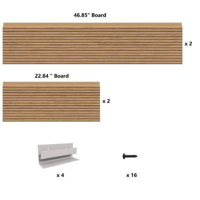 Image showing  All-Weather Rectangular Mocha Composite Raised Garden Bed 24 in. x 48 in. x 6 in.