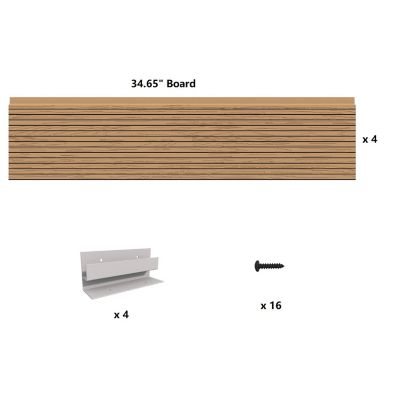 Image showing  All-Weather Square Mocha Composite Raised Garden Bed 36 in. x 36 in. x 6 in.