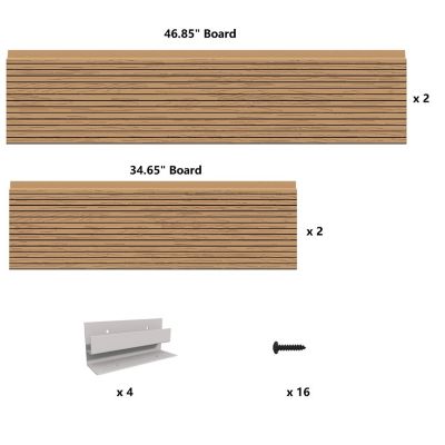 Image showing  All-Weather Rectangular Mocha Composite Raised Garden Bed 36 in. x 48 in. x 6 in.