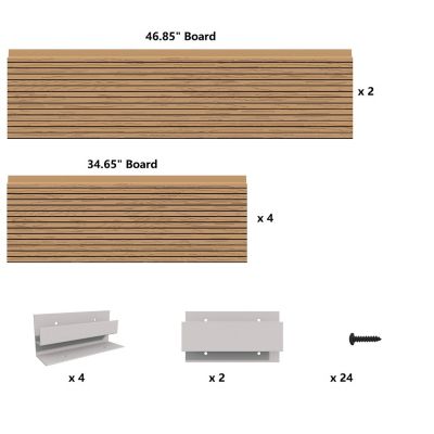 Image showing  All-Weather Rectangular Mocha Composite Raised Garden Bed 48 in. x 72 in. x 6 in.