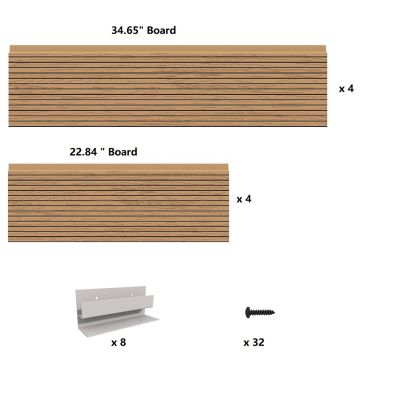 Image showing  All-Weather Rectangular Mocha Composite Raised Garden Bed 24 in. x 36 in. x 12 in.