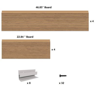 Image showing  All-Weather Rectangular Mocha Composite Raised Garden Bed 24 in. x 48 in. x 12 in.