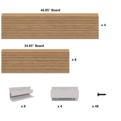 Image showing  All-Weather Rectangular Mocha Composite Raised Garden Bed 48 in. x 72 in. x 12 in.