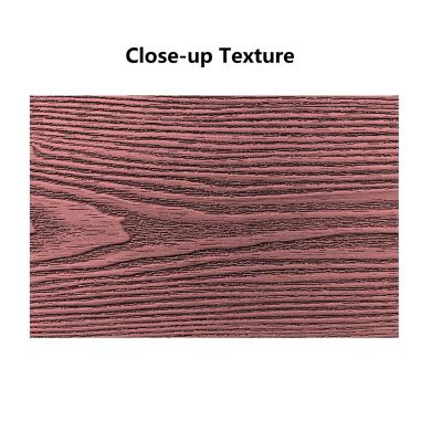 Image showing  6 ft. x 6 ft. 3D Embossed Wood Grain Brown WPC Composite Fence Panel with Bottom Squared Holders Post Kits, 10 set