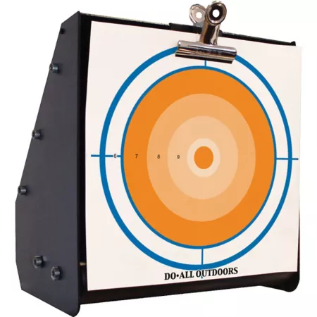 Do All Outdoors Bullet Box Steel Bullet Catcher with Target Holder Shooting Targets