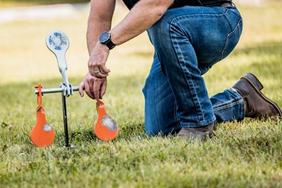 Image showing  High Cal Auto Reset Pro 2 Targets and 1 Resetting Target, NM500 Steel