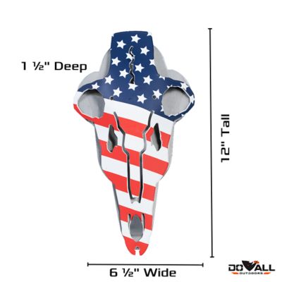 Image showing  American Iron Buck Antler Mount, Stars and Stripes